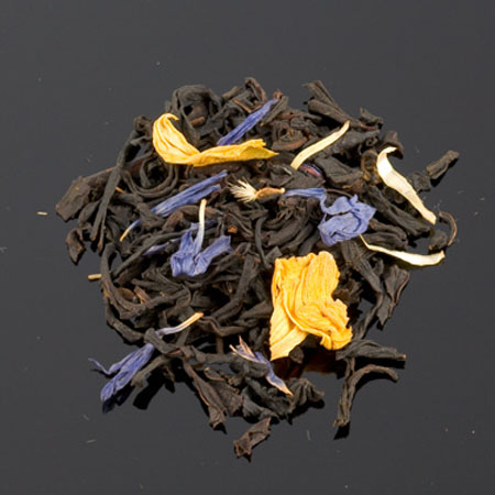 thé noir aromatisé jardin bleu